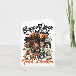 Carte Chemise Soutenez Vos Traitants Local, Rétro