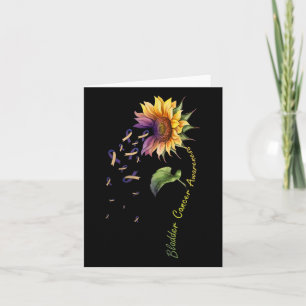 Carte Chemise tournesol de sensibilisation au cancer de