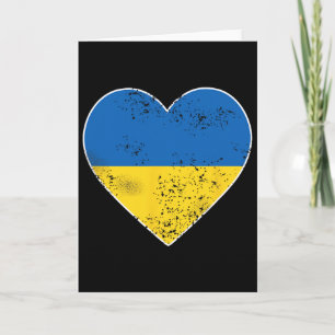 Carte Chemise Ukraine pour hommes femmes Grand cœur Drap