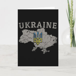 Carte Chemise Ukraine Zelensky Drapeau Ukrainien Trident