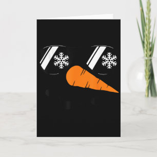 Carte Chemise visage de bonhomme de neige garçons enfant