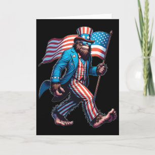 Carte Chemises 4 juillet Drapeau américain patriotique B