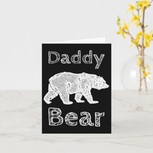 Carte Chemises de camping pour hommes drôle ours papa T (Fleur jaune)