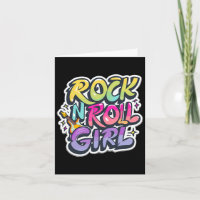 Chemises de groupe pour enfants Rock N Roll Girl R