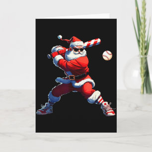 Carte Chemises de nuit de Noël pour hommes Santa jouant