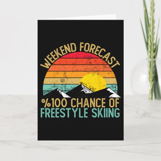Carte Chemises de ski Freestyle pour prévisions de week- (Devant)