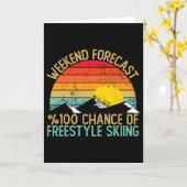 Carte Chemises de ski Freestyle pour prévisions de week- (Fleur jaune)