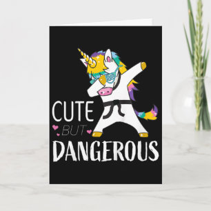 Carte Chemises drôles de karaté pour filles mignonnes Ta