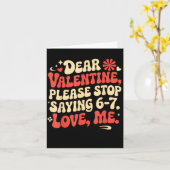 Carte Chemises drôles de la Saint-Valentin S'il vous pla (Fleur jaune)