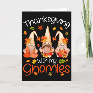 Carte Chemises drôles de Thanksgiving pour femmes Gnome