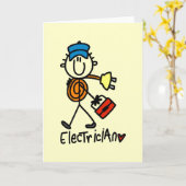 Carte Chemises et cadeaux de base en électricien (Fleur jaune)