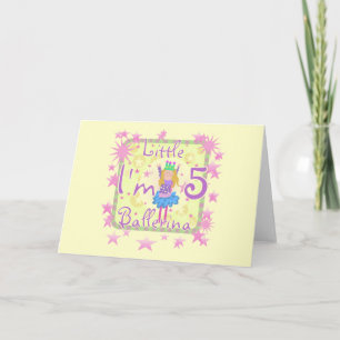 Carte Chemises et cadeaux de la 5e année de Ballerina
