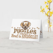 Carte Chemises et cadeaux de Puggle de câlin (Fleur jaune)