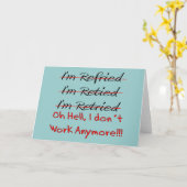 Carte Chemises et cadeaux de retraite amusants (Fleur jaune)