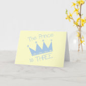 Carte Chemises et cadeaux Prince Crown 3e anniversaire (Fleur jaune)