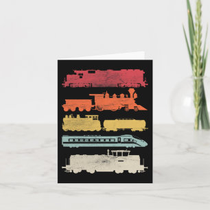 Carte Chemises Hommes Amateurs de Trains Rétro Train de