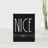 Carte Chemises Naughty And Nice Couples Pour Noël Jk N (Devant)