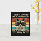 Carte Chemises Papa Chat Pour Hommes Drôle Chat Papa Fêt (Fleur jaune)