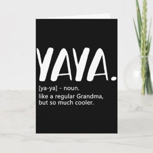 Carte Chemises Yaya pour femmes idée de fête des mères p
