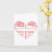 Carte Chemist Valentines Day Gift Science Chemistry  (Fleur jaune)