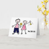 Carte Chemo Bell - Cancer du sein du ruban rose (Fleur jaune)