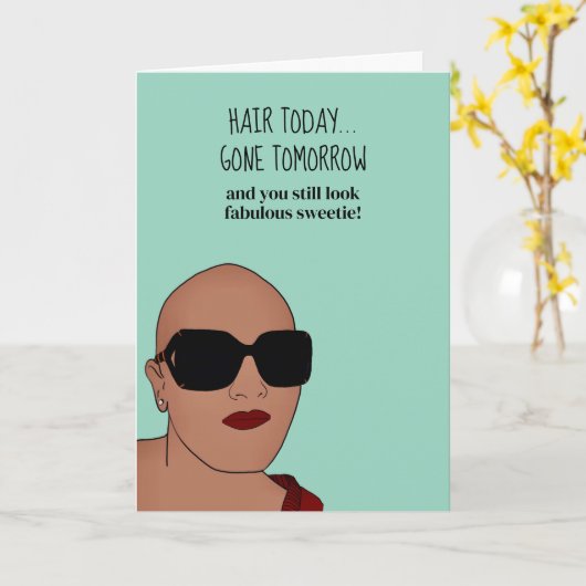 Carte Chemo & Perte de cheveux (Fleur jaune)