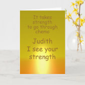 Carte Chemo pour un ami avec le cancer, Obtenez bi (Fleur jaune)