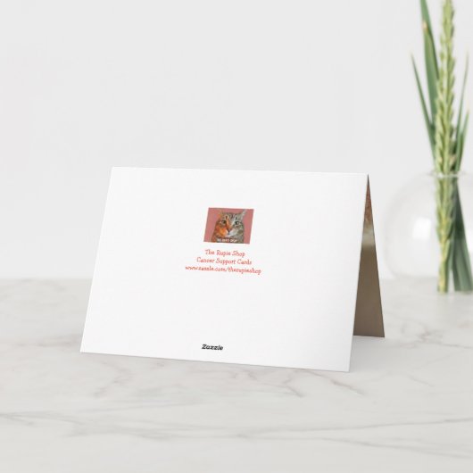 Carte Chemo Support Cute Cat (Dos)