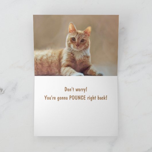 Carte Chemo Support Cute Cat (Intérieur)