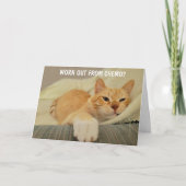 Carte Chemo Support Cute Cat (Devant)
