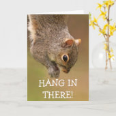 Carte Chemo Support Cute Squirrel (Fleur jaune)