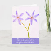 Carte Chemo Support Flower Best Friend (Devant)