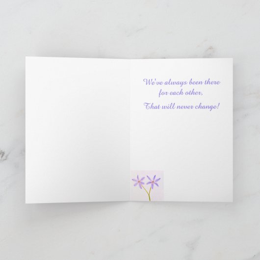 Carte Chemo Support Flower Best Friend (Intérieur)