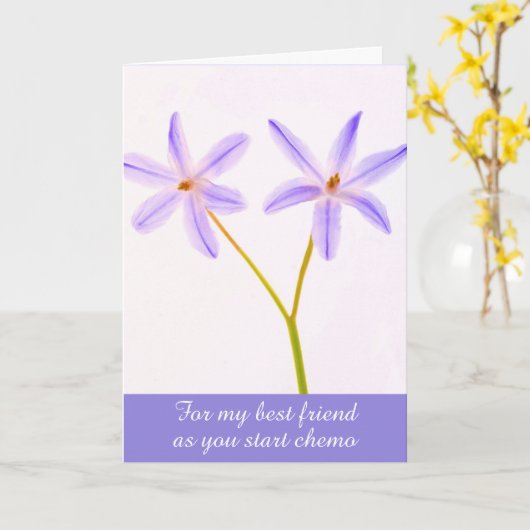 Carte Chemo Support Flower Best Friend (Fleur jaune)