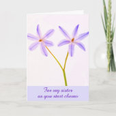 Carte Chemo Support Pour Ma Soeur (Devant)