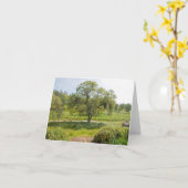 Carte Chêne de vue de perron (Fleur jaune)