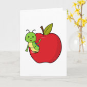 Carte Chenille Apple (Fleur jaune)