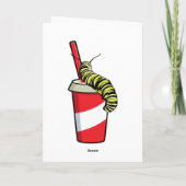 Carte Chenille avec boisson (Dos)