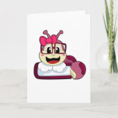 Carte Chenille avec Ruban (Devant)