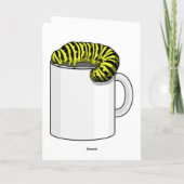 Carte Chenille avec Tasse (Dos)