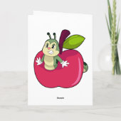 Carte Chenille Pomme (Dos)