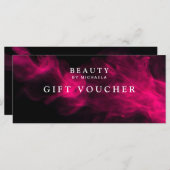 Carte Chèque-cadeau/Certificat pour fumée noire et rose  (Devant / Derrière)