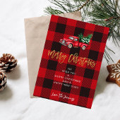 Carte Chèque Camion et Buffalo Joyeux Noël