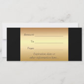 Carte Chèques-cadeaux | Salon de beauté maquillage de lè (Dos)