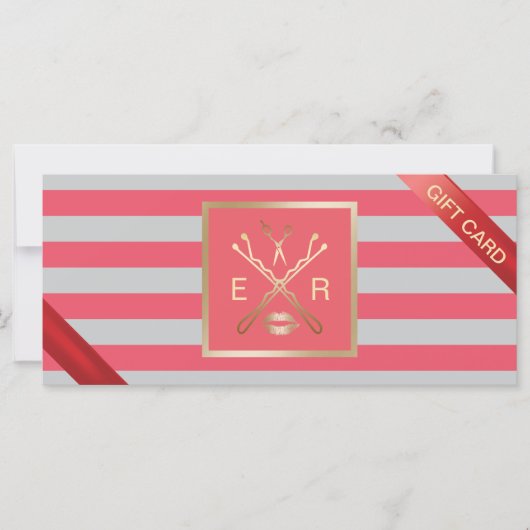 Carte Chèques-cadeaux | Salon de beauté moderne Coral Gr (Devant)