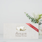 Carte Chèques-cadeaux | Salon de Lotus Therapy & SPA (Debout devant)
