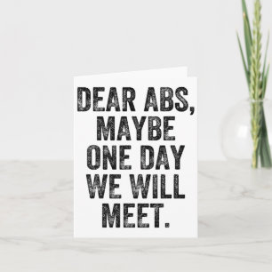 Carte Cher Abs Peut-Être Un Jour Gym Weightlifter Bodybu