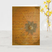 Carte Cher ami (Fleur jaune)