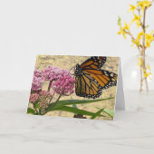 Carte Cher ami Anniversaire Monarch Papillon (Fleur jaune)