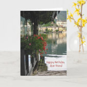 Carte Cher ami, un joyeux anniversaire (Fleur jaune)